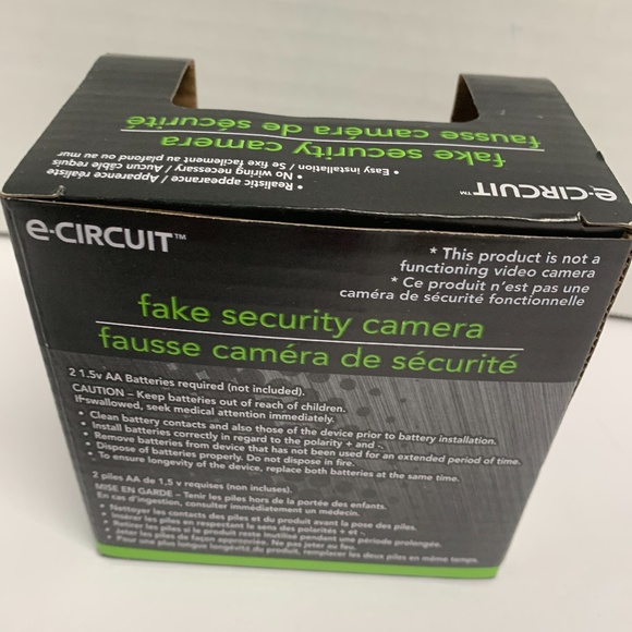 New ECircuit Fake Security Surveillance Camera Dome Flashes LED Light - Picture 4 of 4